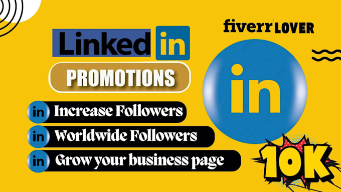 Gig Preview - Do provide linkedin promotion with real followers