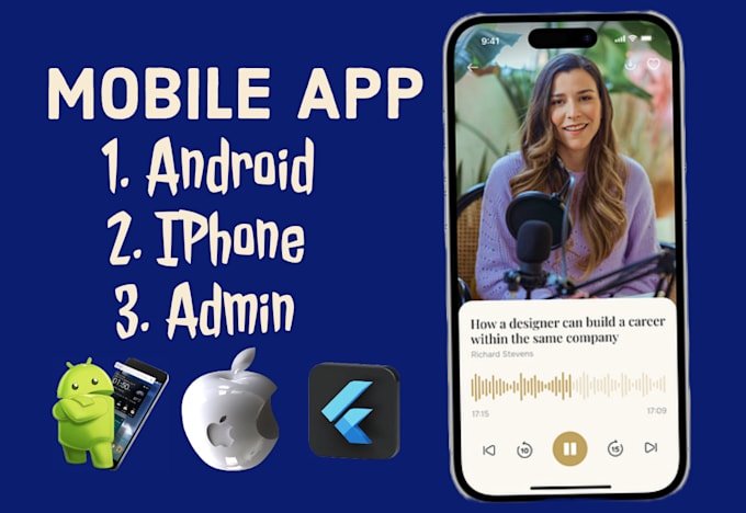 Gig Preview - Build mobile app development create android ios app as ionic flutter developer