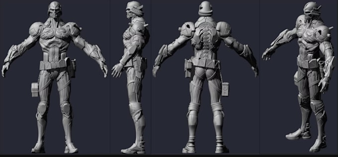 Gig Preview - Do 3d models or detailed character sculpture for 3d printing