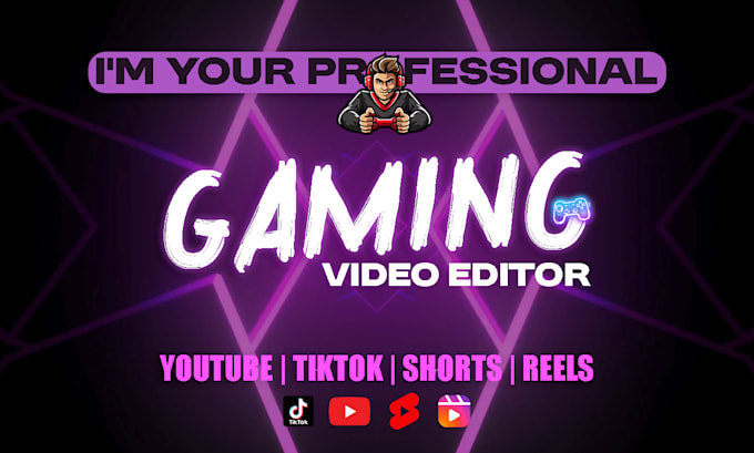 Bestseller - be your gaming video editor for youtube videos