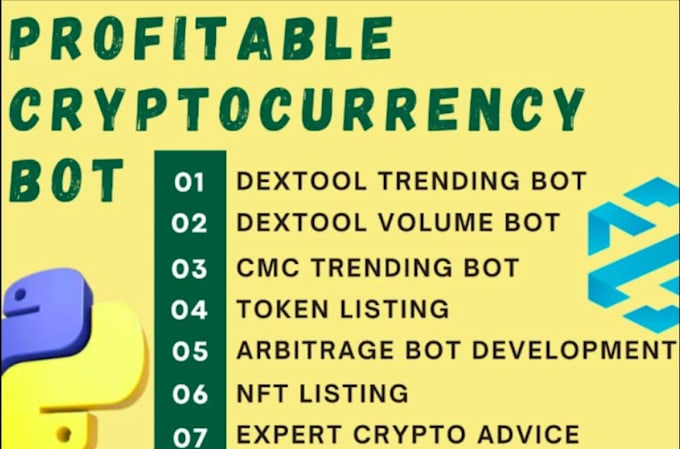 Gig Preview - Do dextools trending bot, volume bot, cmc trending, bot development, hot pairs