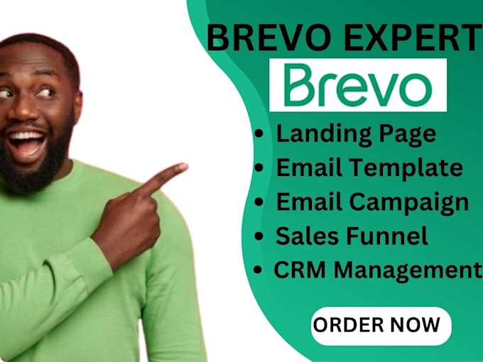 Gig Preview - Setup bravo, brevo, getresponse, brevo automation, bravo CRM, email campaign