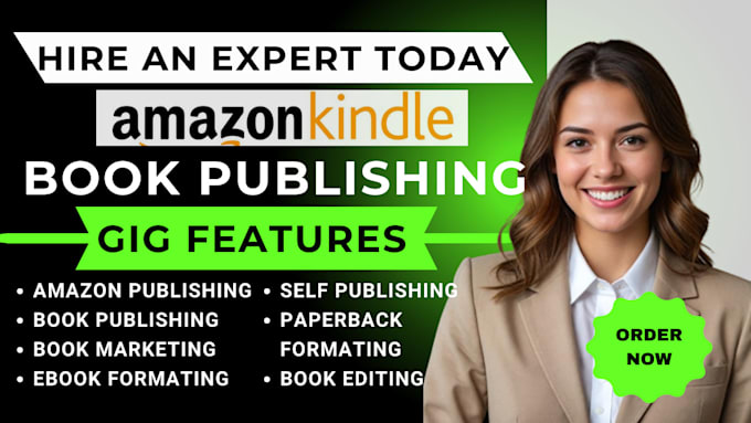 Gig Preview - Format and publish your book on amazon KDP ingramspark and other sites