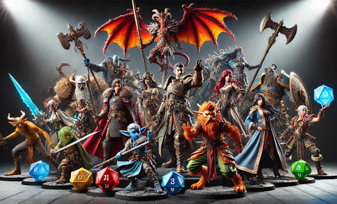 Gig Preview - Sculpt custom model miniature character design action figure tabletop toys dnd