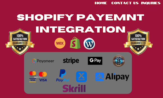 Gig Preview - Shopify payment integration shopify payment gateway integration apple pay paypal