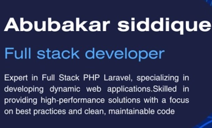 Bestseller - develop complete PHP laravel solutions backend and frontend