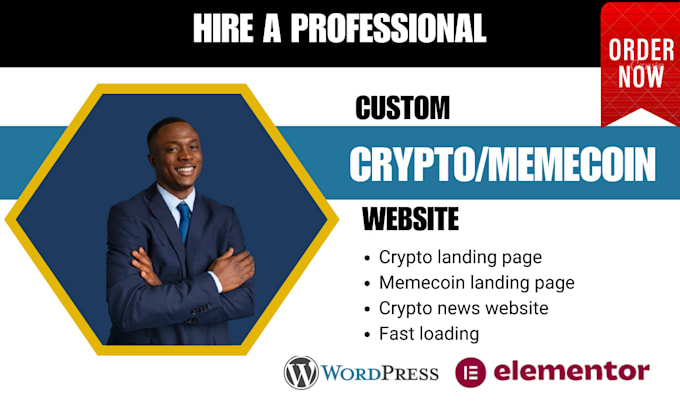 Gig Preview - Create meme coin , memecoin website, crypto landing page