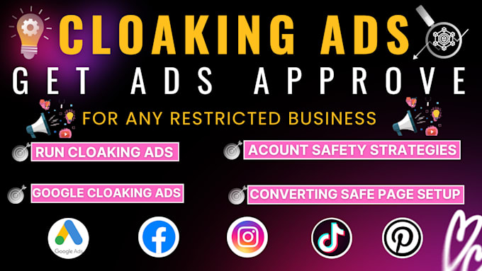 Gig Preview - Get your ads approved link cloaking no account suspensions with cloaker URL