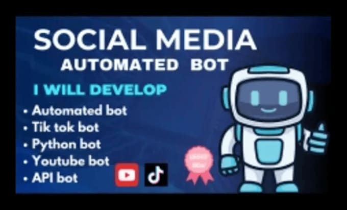 Bestseller - do tik tok bot, api bot, automated bot, youtube bot api bot