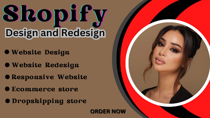 Gig Preview - Design shopify website for your shopify store