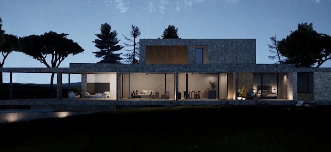 Gig Preview - Do architectural visualization services, architectural 3d rendering,3d floorplan