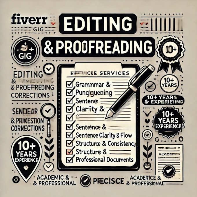 Bestseller - provide proofreading and editing services for any project