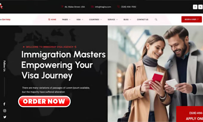 Gig Preview - Build immigration and visa consulting website, immigration software system