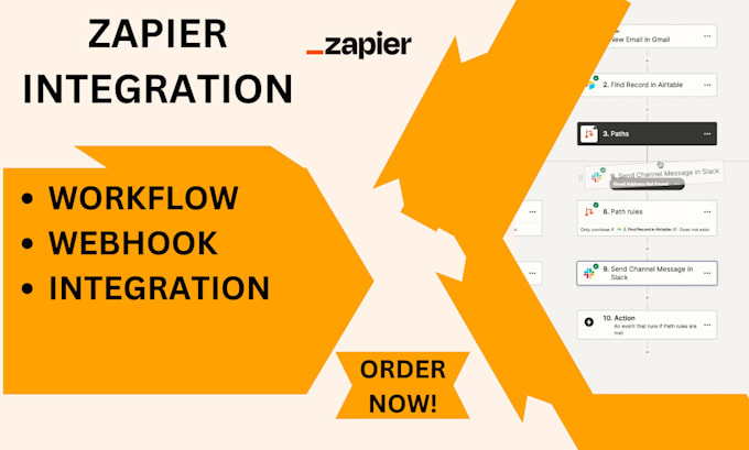 Gig Preview - Zap zapier zaps zapier workflow fix zapier zaps