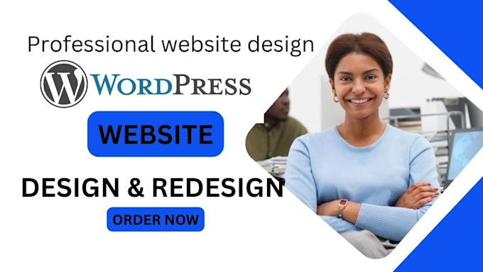 Gig Preview - Wordpress website design wordpress website redesign wordpress landing page