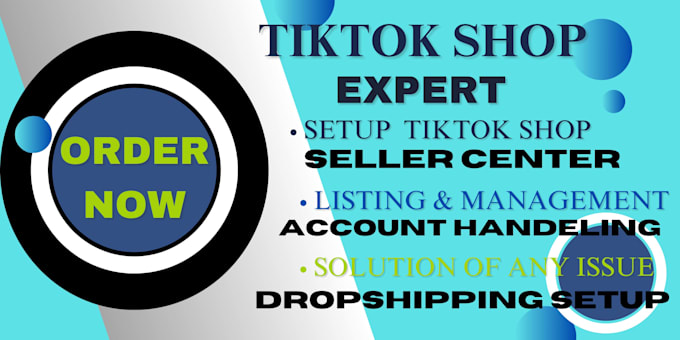 Bestseller - setup tiktok shop, and manage the account