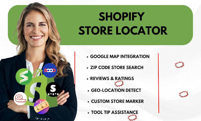 Gig Preview - Setup shopify store locator mappy store mapper stockist auto location changer