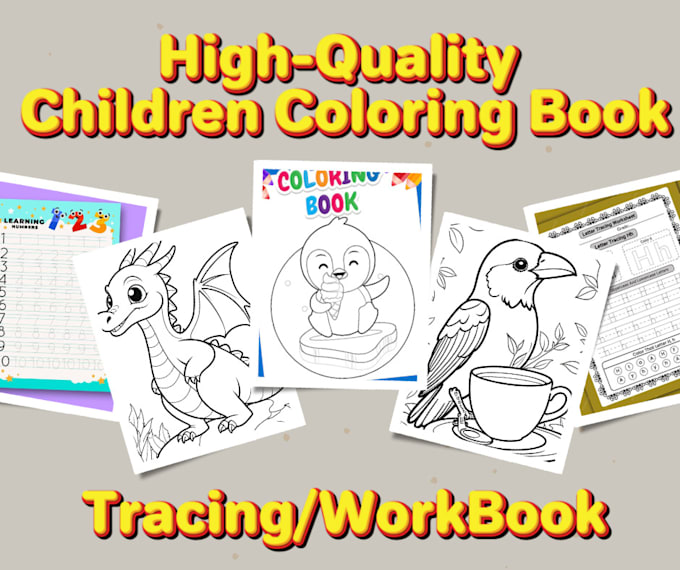 Gig Preview - Design educational kids activity book, coloring pages, mazes and printable