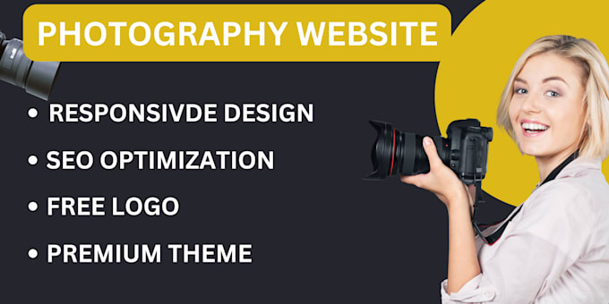 Gig Preview - Design a highly responsive photography website for a photographer