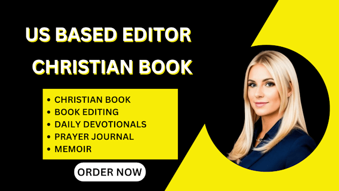 Gig Preview - Proofread, edit your christian book daily devotionals, prayer journal design