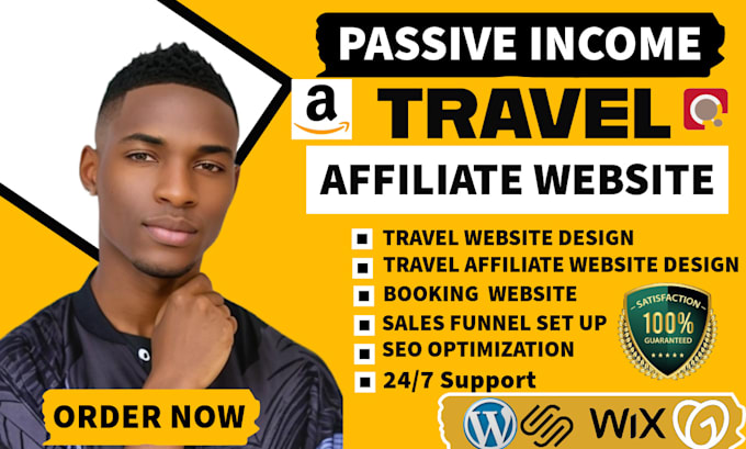 Bestseller - build automated travel affiliate website, travel website, and travel sale funnel