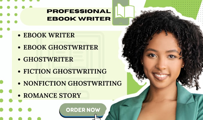 Gig Preview - Ghostwrite fiction ebook, non fiction book, romance story, self help book, ebook