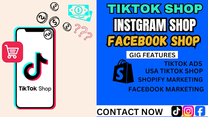 Gig Preview - Setup tiktok shop, tiktok dropshipping, tiktok marketing and run tiktok ads