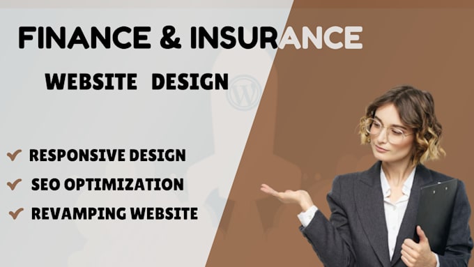 Gig Preview - Design a USA or UK finance, insurance, accounting, investment, business website