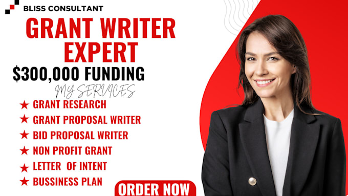 Gig Preview - Find grants, research grant, grant application, submit grant proposal writing