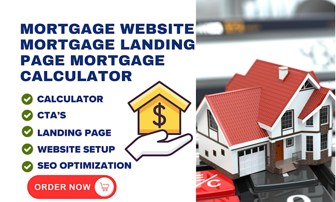 Gig Preview - Do mortgage website, real estate website, wordpress website