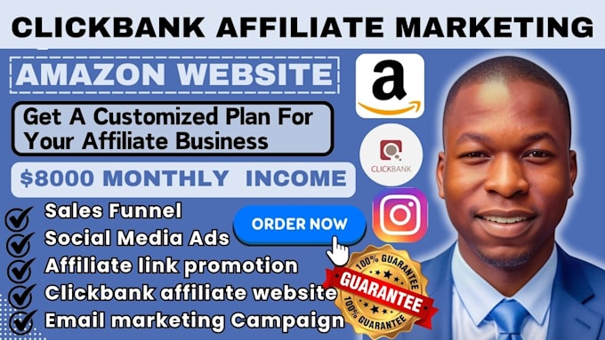 Gig Preview - Promote affiliate marketing, do sales funnel clickbank amazon website sales