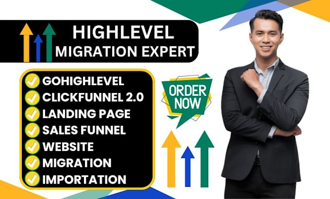 Gig Preview - Migrate landing page funnel website automation clickfunnel 2 0 to gohighlevel VA