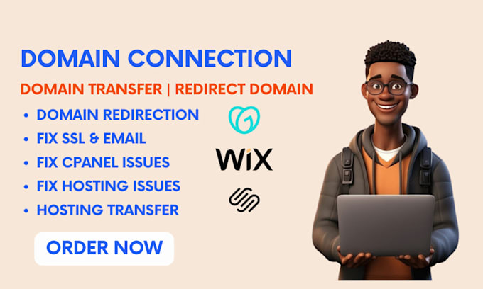 Gig Preview - Connect domain redirect to godaddy wix kartra hosting transfer domain transfer