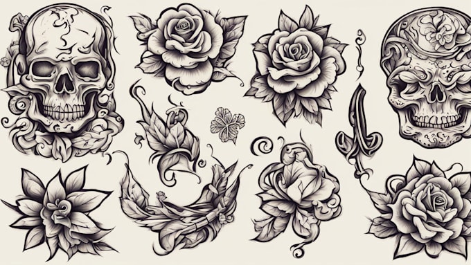 Bestseller - make you a traditional old school tattoo style design