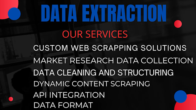 Gig Preview - Do web scraping data extraction crawling with python