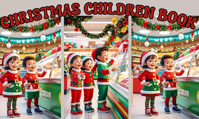 Gig Preview - Illustrate christmas children story book, and children book illustration