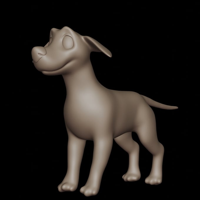 Gig Preview - 3d animal character model ready to print stl figurine cartoon style toy zbrush