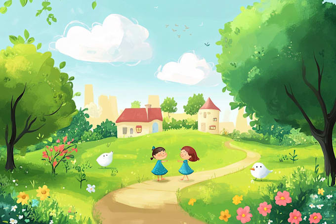 Gig Preview - Children story book illustration, formatting and layout