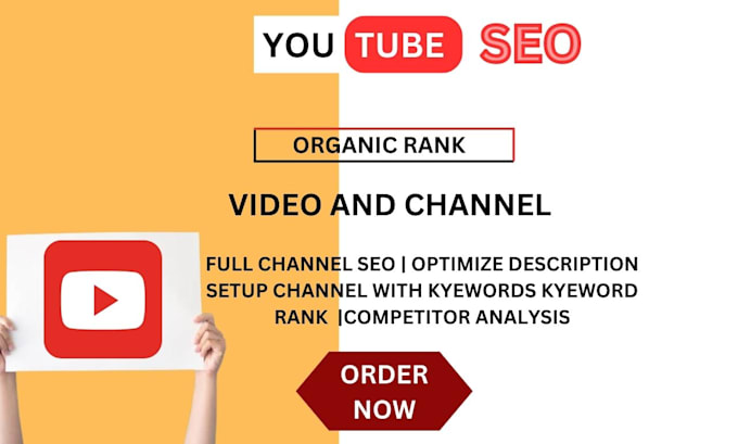 Gig Preview - Do optimize best youtube video SEO for top ranking