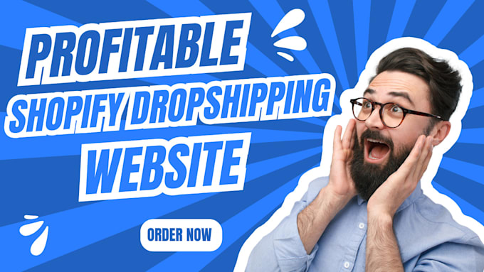 Gig Preview - Create a profitable shopify ecommerce shopify dropshipping store website design