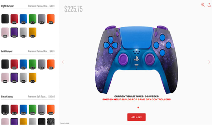 Bestseller - build 2d 3d controller watch jersey product configurator on kickflip and zakeke