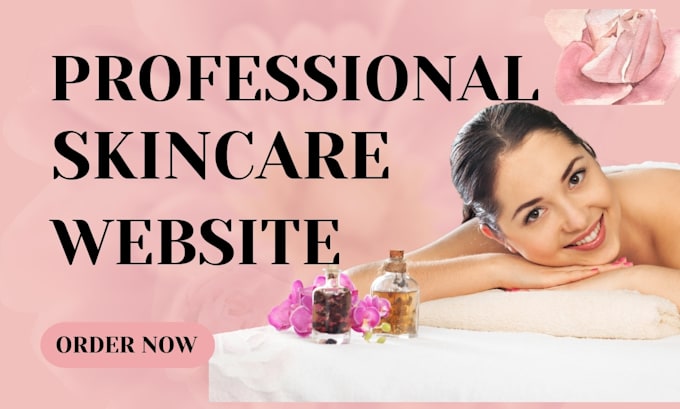 Gig Preview - Do skincare, beauty, jewelry, hair spa website design