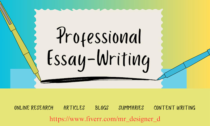 Gig Preview - Your professional essay, letter, summary, report writer