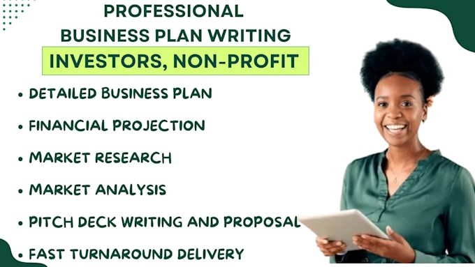 Gig Preview - Write professional business plan for investors, sba loans, startups, grants