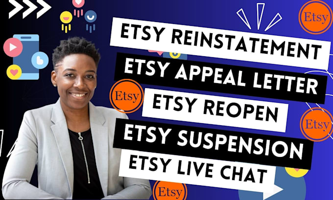 Gig Preview - Reopen etsy suspension with appeal letter poa loa live chat