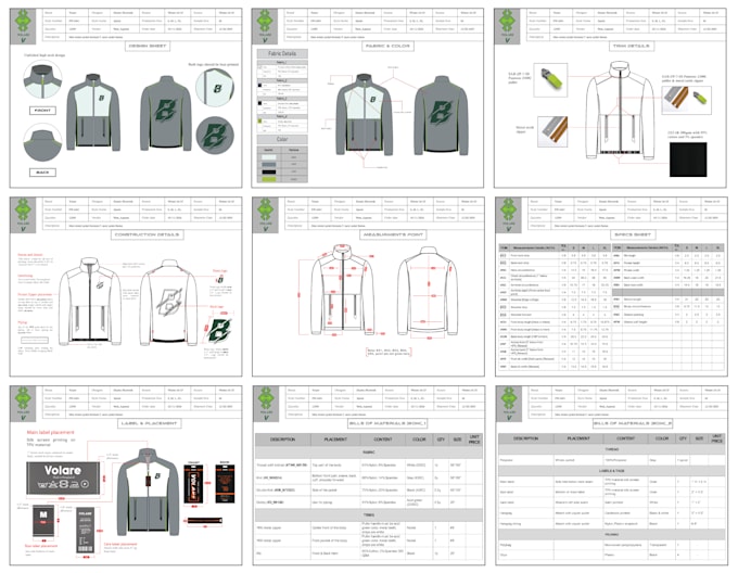 Bestseller - do professional apparel tech pack for production