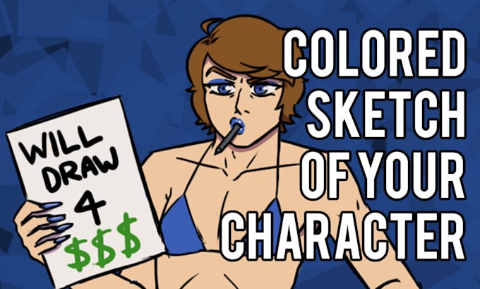 Gig Preview - Draw a colored sketch of your character, nsfw allowed