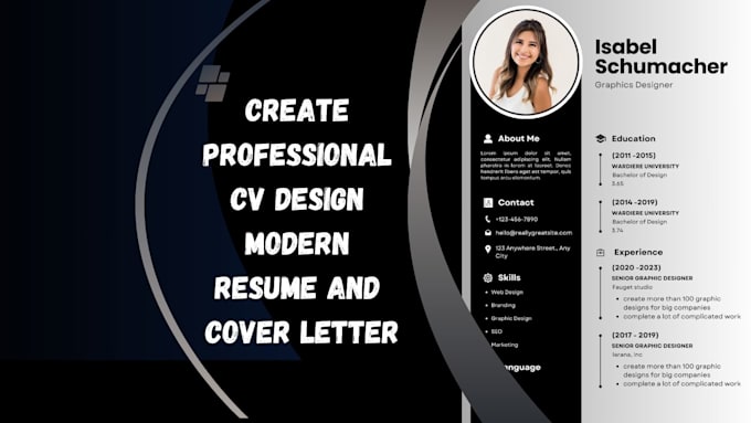 Gig Preview - Create professional cv design modern resume and cover letter