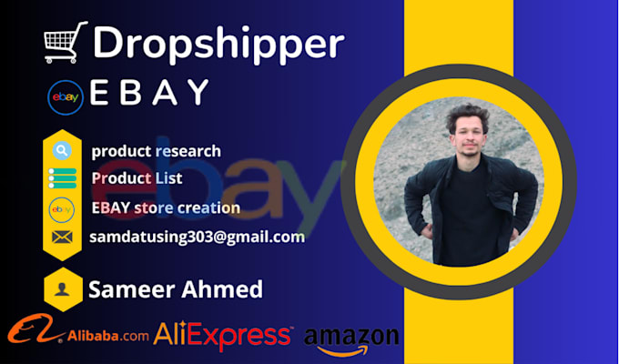 Gig Preview - Do amazon aliexpress or walmart to ebay dropshipping