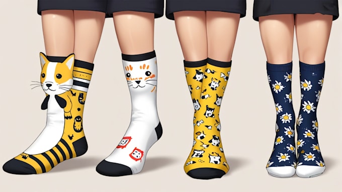 Gig Preview - Create unique socks design and custom socks design